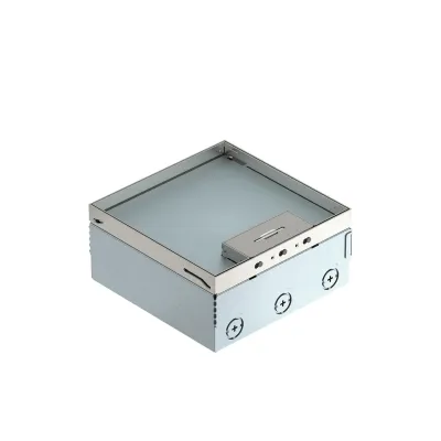 OBO Bettermann Bodentank UDHOME4 2V 7427232 | quadratisch | 2-fach | Edelstahl | Kabelauslass