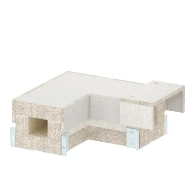 OBO BETTERMANN Bogen 90° BSKH09-B0506 | Brandschutzkanal PYROLINE Con S | Glasfaserleichtbeton | 50x60 mm | grau