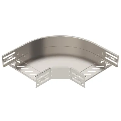 BETTERMANN Bogen starr RB 90 620 A2 | 90° für Kabelrinne horizontal | 60x200 mm | rostfreier Stahl | edelstahl