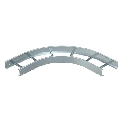 OBO Bettermann Bogen für Kabelleiter WLB 90 116 FS 6312373 | 90° horizontal | 110x600 mm | Stahl bandverzinkt | zink