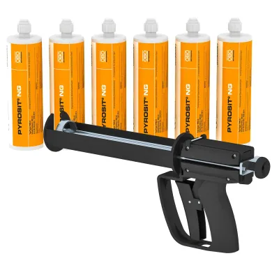 OBO Bettermann Brandschutzschaum FBS-S+P 7203801 | PYROSIT NG | 6 Kartuschen | Profi-Kartuschenpistole | Innenbereich