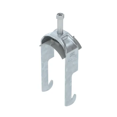 OBO BETTERMANN Bügelschelle BS-W1-K-46 FT 2056 | 40-46mm | Stahl verzinkt | 1 Kabel | halogenfrei