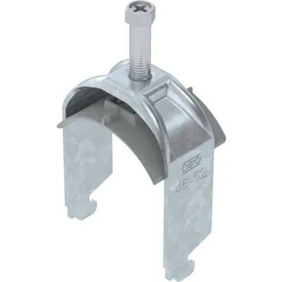 OBO BETTERMANN Bügelschelle BS-N1-K-52 FT | Kabelschelle C-Profil | 46-52mm | Stahl verzinkt | halogenfrei