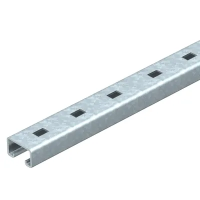 OBO Bettermann C-Profilschiene MS5030RP0300FT | 300x50x30mm | Rücken gelocht | feuerverzinkt | schwere Ausführung