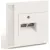 Bild: OBO Bettermann Datenblende 2-fach SIGNA rws 6121075 | Cat 6 | 80x80 mm | Kunststoff | halogenfrei | reinweiß RAL 9010
