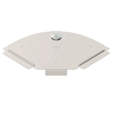 OBO BETTERMANN Deckel für Kabelrinnen-Bogen RBD 90 100 A2 | 90° | 100x157mm | Edelstahl 304 | Drehriegel | edelstahl