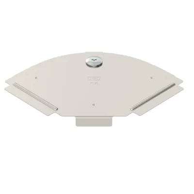 OBO BETTERMANN Deckel für Kabelrinnen-Bogen RBD 90 100 A2 | 90° | 100x157mm | Edelstahl 304 | Drehriegel | edelstahl