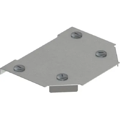 OBO BETTERMANN Deckel T-Abzweigstück DFTM 100 DD 7138830 | für Kabelrinne | 100mm | Stahl bandverzinkt | zink