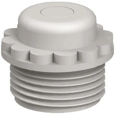 OBO BETTERMANN Einschraubnippel 2032546 PG16 | Kabeleinsteckstutzen IP54 | Kunststoff | halogenfrei | lichtgrau RAL7035