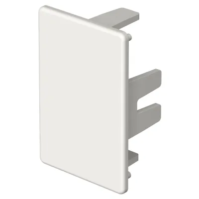 OBO Bettermann Endstück WDK HE30045RW 6193196 | Endkappe für Kanal 30x45 mm | PVC | aufrastbar | IP30 | reinweiß RAL9010