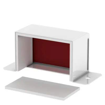 OBO Bettermann Endstück BSKM-VK 0711RW 7216612 | Installationskanal rauchdicht | Stahl | 70x110 mm | weiß RAL9010