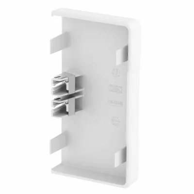 OBO Bettermann Endstück GK-E53100RW | Endkappe Rapid 45-2 100 | Kunststoff | 106x56 mm | aufrastbar | weiß RAL9010