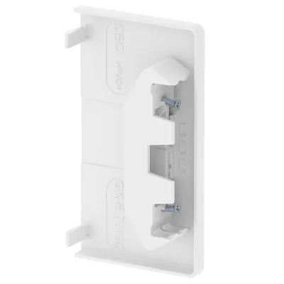 OBO Bettermann Endstück GKH-E70130RW | für Geräteeinbaukanal | halogenfrei | 135x73 mm | reinweiß RAL9010