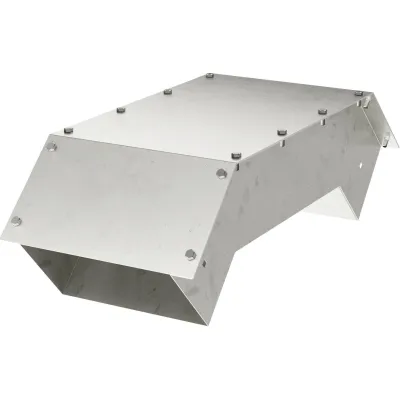 OBO BETTERMANN Etage fallend doppelt PLMR LFD 7218204 | Installationskanal Zubehör | 45° Winkel | 607x260x187 mm