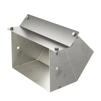 OBO BETTERMANN Etage steigend PLMR LR 1220 A2 | Installationskanal | 171x158x260 mm | 45° | unbehandelt | edelstahl
