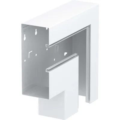 OBO Bettermann Flachwinkel GS-AFF90210RW | 90x210mm | Stahl | asymmetrisch fallend | halogenfrei | IP30 | RAL 9010