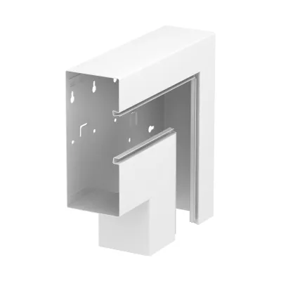 OBO Bettermann Flachwinkel GS-AFF90210RW | 90x210mm | Stahl | asymmetrisch fallend | halogenfrei | IP30 | RAL 9010