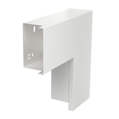 OBO Bettermann Flachwinkel LKM F60100RW 6249507 | Kabelkanal 90° | 100x60 mm | Stahl verzinkt | IP30 | RAL9010