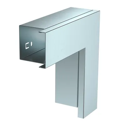 OBO BETTERMANN Flachwinkel mit Oberteil LKM F60060FS 6247989 | 60x60mm | Stahl bandverzinkt | 90° | halogenfrei | zink