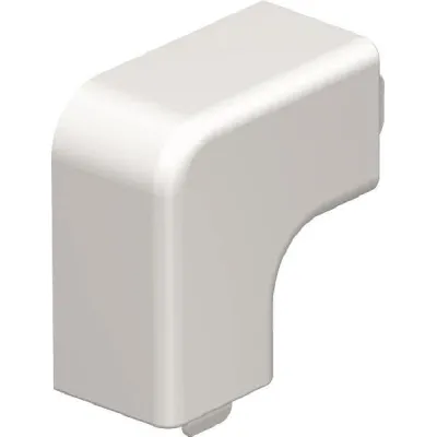 OBO BETTERMANN Flachwinkelhaube WDKH-F20020RW | 90° Kabelkanal Eckverbinder | 20x17,5mm | halogenfrei | RAL 9010