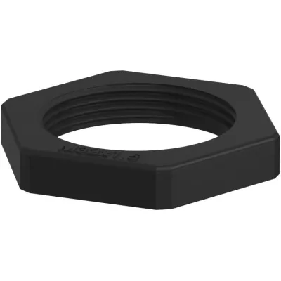 OBO Bettermann Gegenmutter 2049104 M32 | metrisches Gewinde | Polyamid | halogenfrei | schwarz