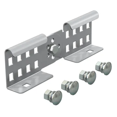 OBO BETTERMANN Gelenkverbinder LGVG 60 A2 6208947 | Schraubverbinder Kabelleiter 60 mm | Edelstahl | 210 mm