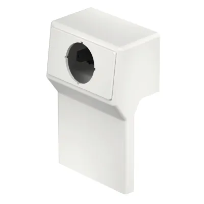 Rehau Geräteträger RD GT40105 | Sockelleistenkanal Rauduo 105x40mm | Kunststoff | mit Blende | RAL 9010 reinweiß