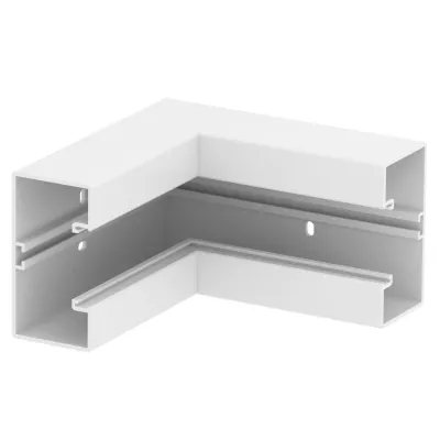OBO BETTERMANN Inneneck GK-IS53100RW 90° für Geräteeinbaukanal Rapid 45-2 | 100x53 mm | PVC | IP40 | reinweiß RAL9010