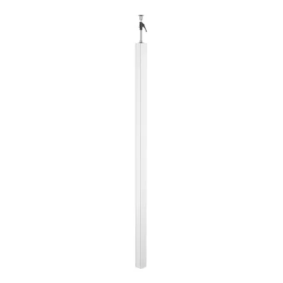 OBO BETTERMANN Installationssäule ISS140110RW | Aluminium | 3315-3480mm | doppelseitig | Boden/Decke | RAL9010