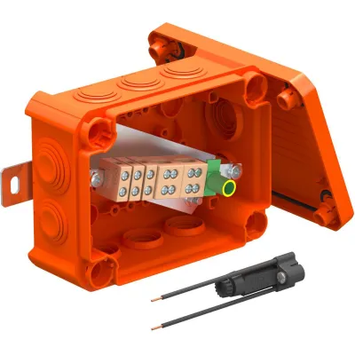 OBO Bettermann Kabelabzweigkasten T100ED 06AF | IP66 | E90 | 150x116x67 mm | Keramikklemmen | halogenfrei