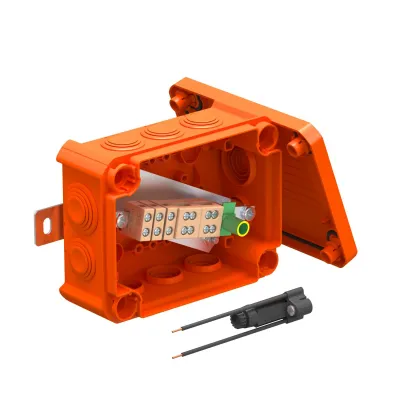 OBO Bettermann Kabelabzweigkasten T100ED 06AF | IP66 | E90 | 150x116x67 mm | Keramikklemmen | halogenfrei