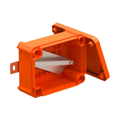 BETTERMANN Kabelabzweigkasten T100E 0VA | IP66 | 16qmm | 136x102x57mm | Funktionserhalt E90 | Kunststoff | pastellorange