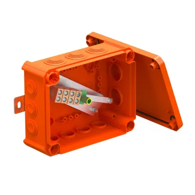 BETTERMANN Kabelabzweigkasten T160ED 10A | IP66 | E90 Funktionserhalt | 176x135x67mm | Kunststoff | pastellorange