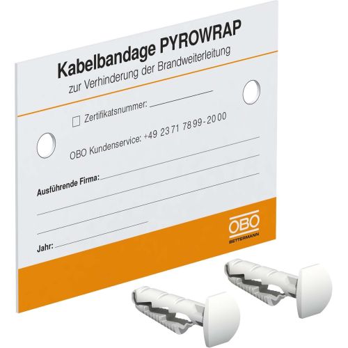 Bild: OBO BETT. Kennzeichnungsschild f.Kabelbandage KS-FSB DE