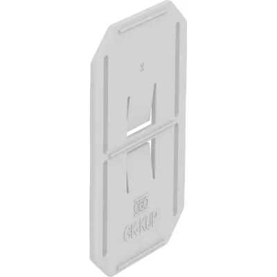 OBO Bettermann Kupplung GK-KUP 6274650 | Kanalverbinder 64x90mm | Kunststoff | für Geräteeinbaukanal | lichtgrau RAL7035