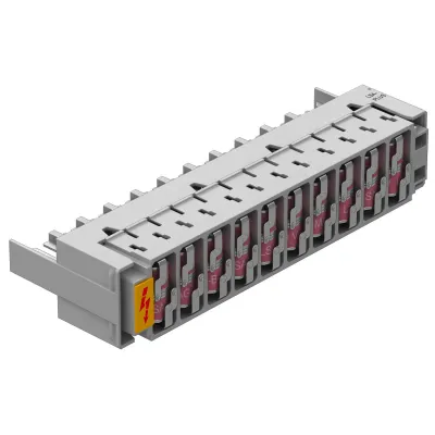 OBO BETTERMANN Basisschutzmagazin LSA-B-MAG 5084020 | LSA-Plus Blitzschutz 10 Doppeladern | 180V DC | IP20 | steckbar