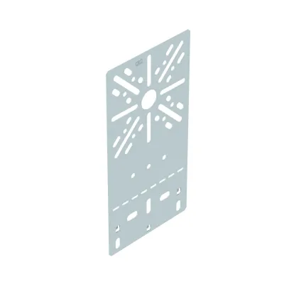 OBO BETTERMANN Montageplatte MP FL DD 7085108 | vertikal | 235x120mm | Stahl | Zink-Alu bandverzinkt