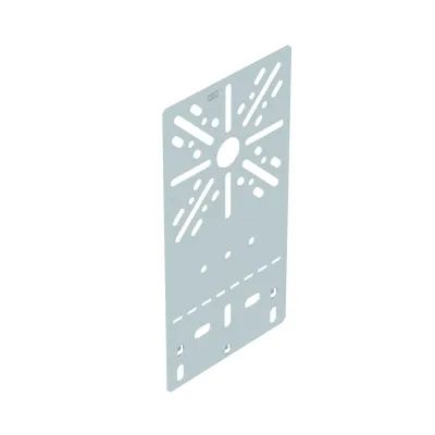 OBO BETTERMANN Montageplatte MP FL DD 7085108 | vertikal | 235x120mm | Stahl | Zink-Alu bandverzinkt