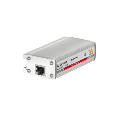 OBO Bettermann ND-CAT6/E-B 5081804 | Überspannungsschutz RJ45 | PoE++ 1A | CAT6 1 GBit | IP20 | silbergrau