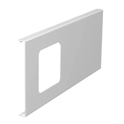 OBO BETTERMANN Oberteil D2-1 130RW | Geräteeinbau 1-fach | 130x300mm | PVC | IP30 | IK04 | weiß RAL9010
