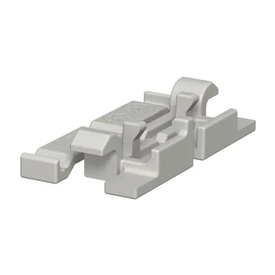 OBO Bettermann Oberteilklammer 2370 60 | Kabelhalteklammer WDK-Kanal | PVC | 48,8mm | einrastbar | lichtgrau RAL7035