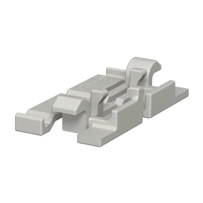 OBO Bettermann Oberteilklammer 2370 60 | Kabelhalteklammer WDK-Kanal | PVC | 48,8mm | einrastbar | lichtgrau RAL7035