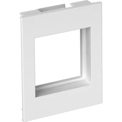 Rehau Abdeckrahmen BRK CF1 M45 rws 1-fach | SIGNA Modul 45 | Keystone | 66x80 mm | Kunststoff matt | IP20 | RAL 9010