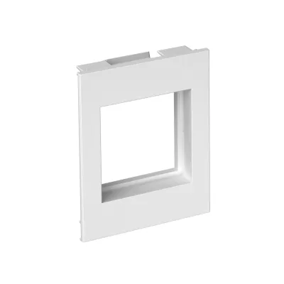 Rehau Abdeckrahmen BRK CF1 M45 rws 1-fach | SIGNA Modul 45 | Keystone | 66x80 mm | Kunststoff matt | IP20 | RAL 9010