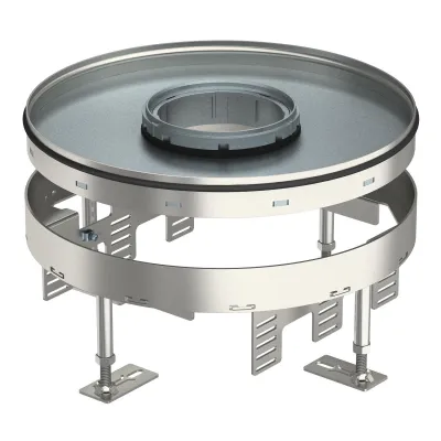 OBO BETTERMANN Schwerlastkassette RKFR2 9 SL2V2 20 | Bodentank rund 305mm | 20kN | Edelstahl | 1 Auslass | Nassraum