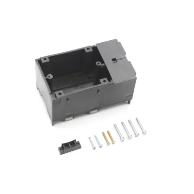 REHAU Geräteeinbaudose BK CEE 1GD | CEE-Steckdosen Einbau | 1-fach | Rückwandmontage | Kunststoff | schwarz