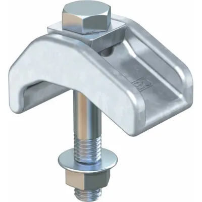 OBO Bettermann Spannklaue schwer TKS-S-30 ZL 6355798 | M12x75 mm | Stahl | Zink-Alu-Beschichtung | 2 Stück