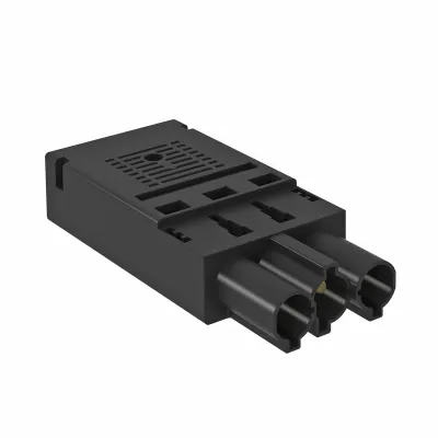 OBO BETTERMANN Steckerteil 3-polig ST-F GST18i3p SW 6108050 | Federkraftanschluss | 250V 16A | Zugentlastung | schwarz