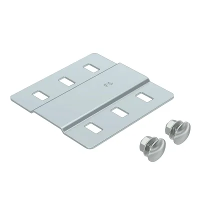 OBO Bettermann Stoßstellenleiste SSLB 100 FS 7070205 | Kabelrinne 100mm | Stahl bandverzinkt | Funktionserhalt