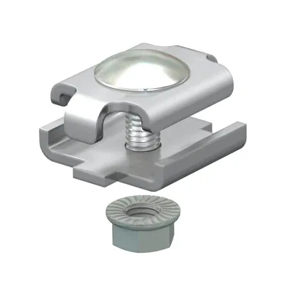 OBO Bettermann Stoßstellenverbinder GSV 34 A2 | Edelstahl 1.4301 | 34 mm | für Gitterrinnen | Draht 3,9–4,9 mm